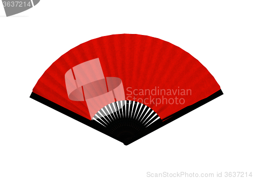 Image of Red Asian Fan