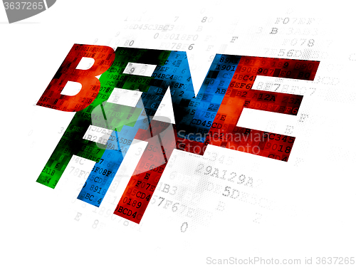 Image of Business concept: Benefit on Digital background