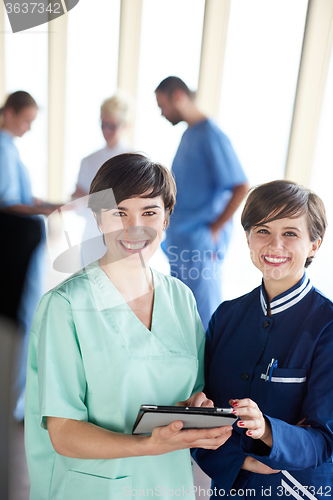 Image of group of medical staff at hospital