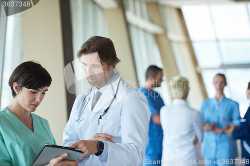 Image of group of medical staff at hospital
