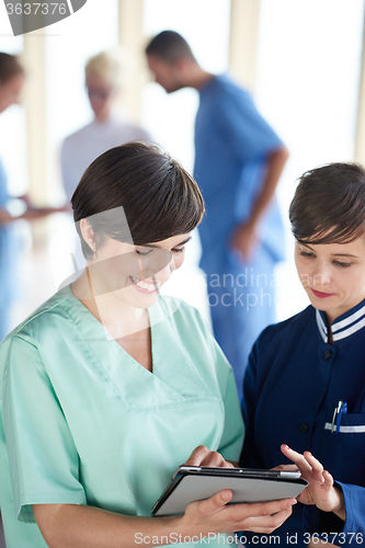 Image of group of medical staff at hospital