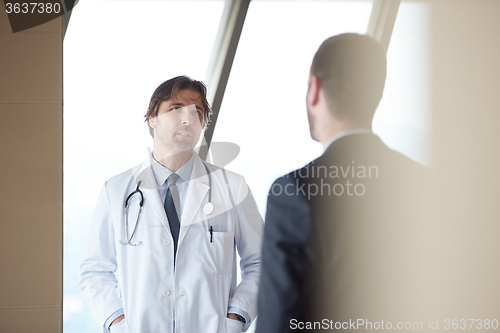 Image of doctor handshake with a patient