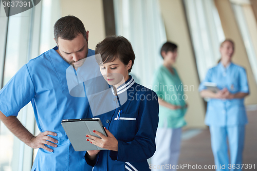 Image of group of medical staff at hospital