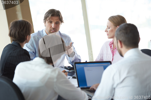 Image of business people group on meeting at office