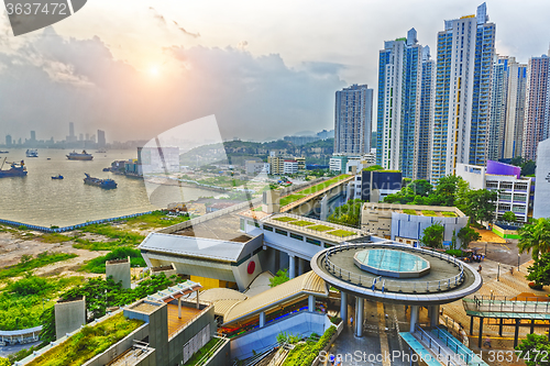 Image of Hong Hong Public Estate Sunset