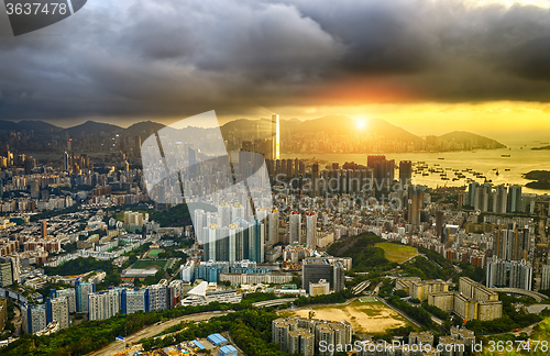 Image of Hong Kong City Sunset