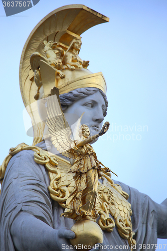 Image of Statue of Pallas Athena in Vienna, Austria