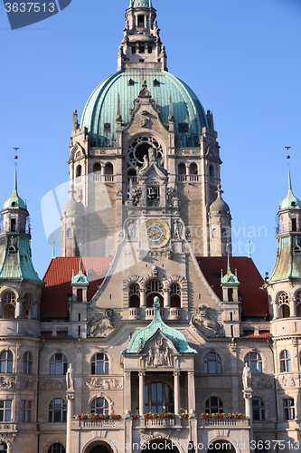 Image of New Town Hall (Rathaus) in Hanover, Germany