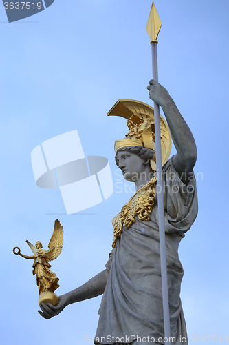 Image of Statue of Pallas Athena in Vienna, Austria