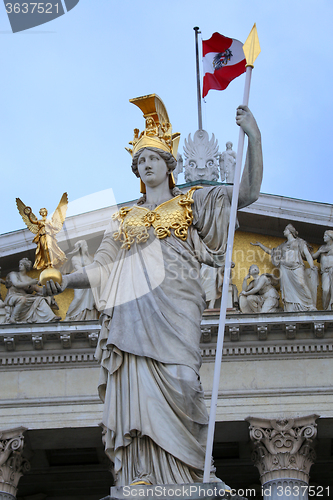 Image of The Austrian Parliament in Vienna, Austria