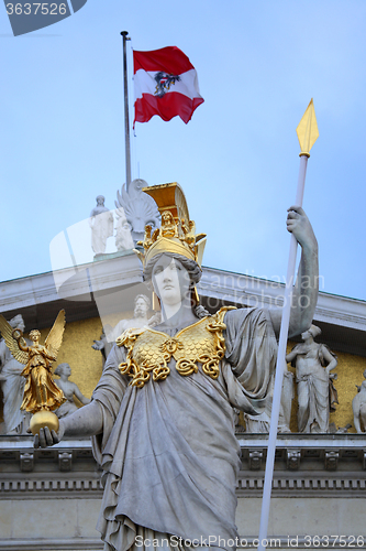 Image of The Austrian Parliament in Vienna, Austria