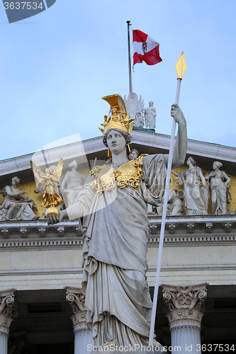 Image of The Austrian Parliament in Vienna, Austria