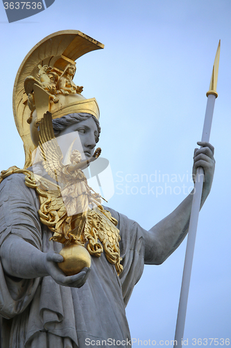 Image of Statue of Pallas Athena in Vienna, Austria