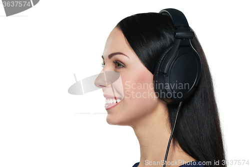 Image of Girl listening to music