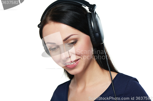 Image of Girl listening to music