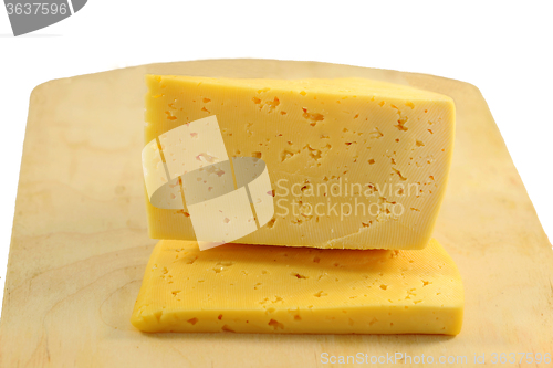 Image of Yellow cheese photographed 