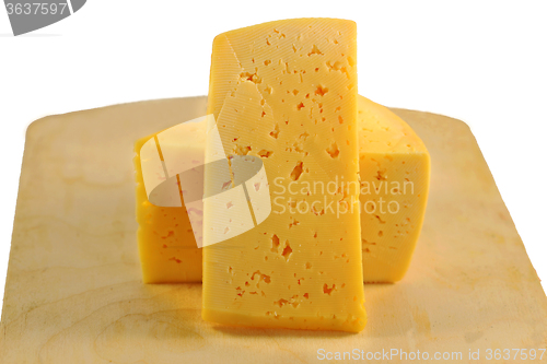 Image of Yellow cheese photographed 