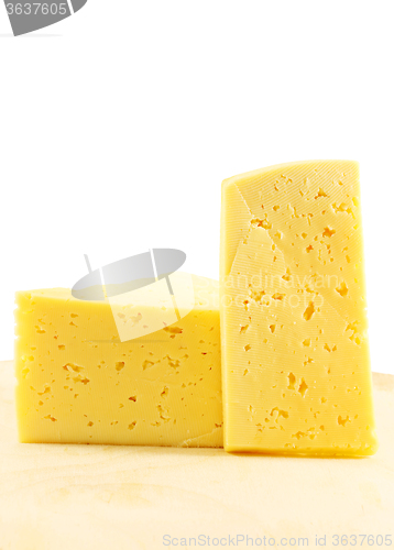 Image of Yellow cheese photographed 