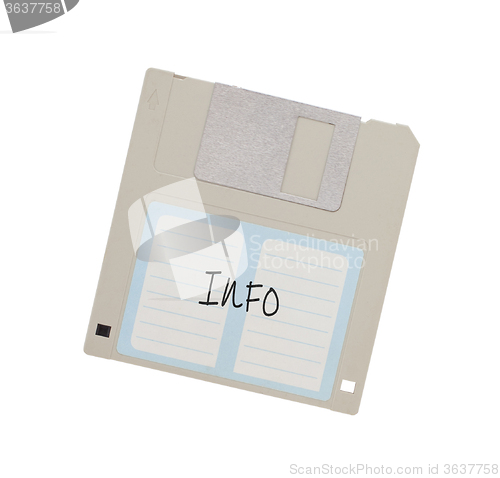 Image of Floppy Disk - Tachnology from the past, isolated on white