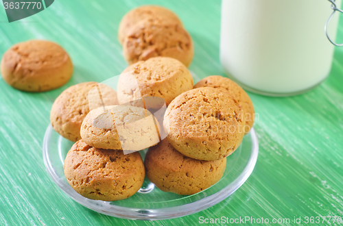 Image of milk with cookies