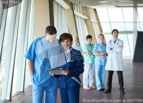 Image of group of medical staff at hospital