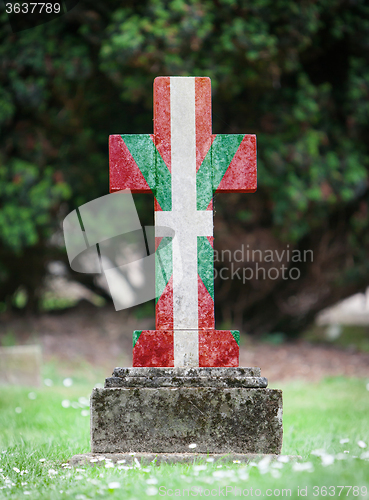 Image of Very old gravestone in the cemetery