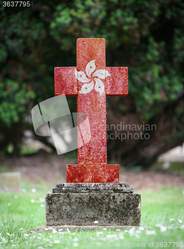 Image of Very old gravestone in the cemetery