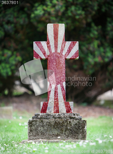 Image of Very old gravestone in the cemetery