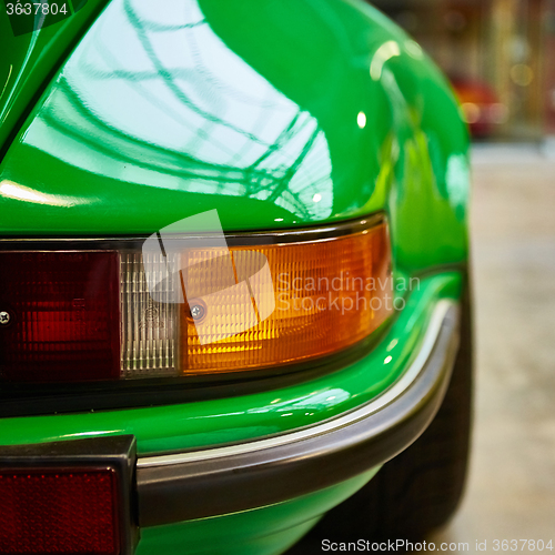 Image of Closeup of the tail light