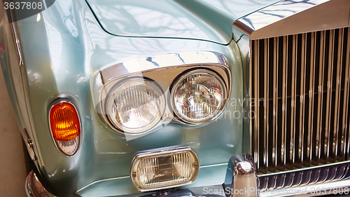 Image of Detail of classic car. 