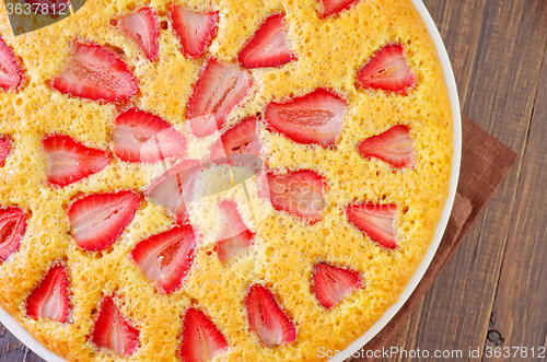 Image of pie with strawberry