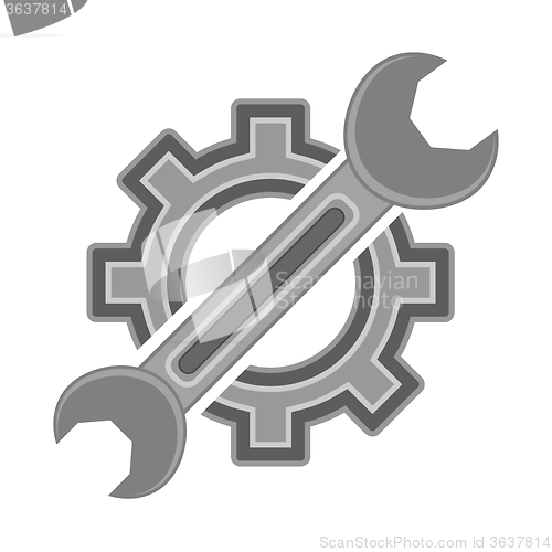 Image of Hear and Wrench. Service Icon