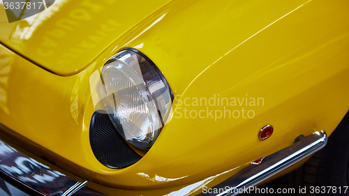 Image of Detail of classic car. 