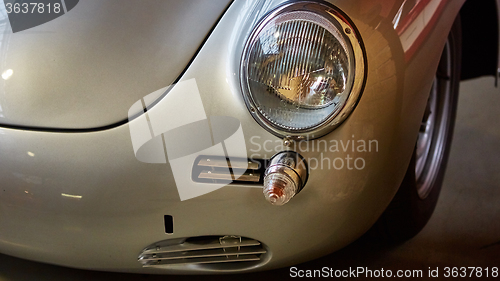 Image of Detail of classic car. 