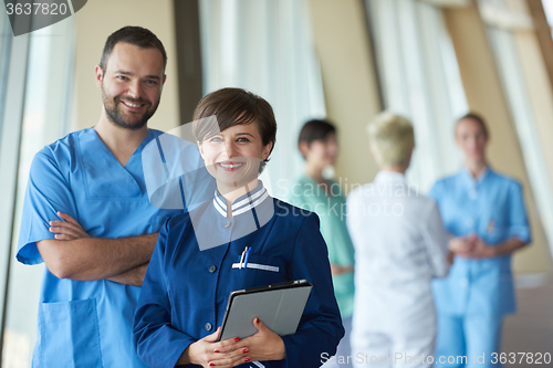Image of group of medical staff at hospital