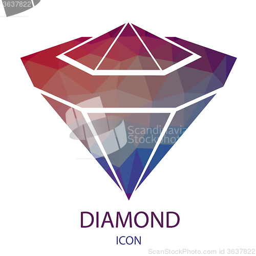 Image of Diamond Icon. Jewerly Logo