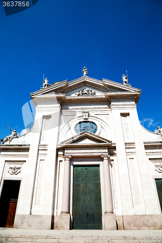 Image of  exterior old architecture in italy europe milan religion       