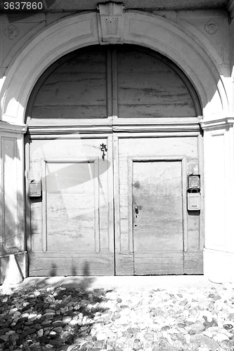 Image of old   door    in italy old ancian wood and traditional  texture 