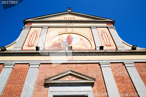 Image of column old architecture in italy  