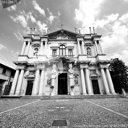 Image of column old architecture in italy europe milan religion       and