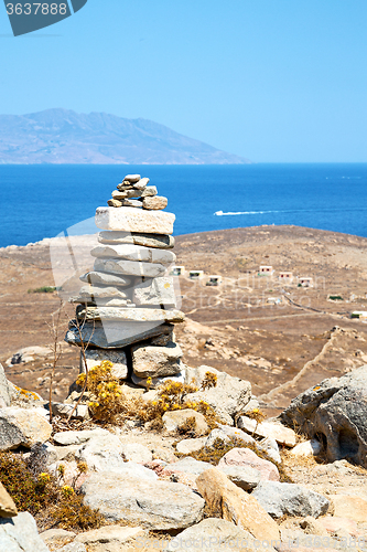 Image of antique  in delos greece 