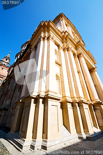 Image of building old  in europe     and sunlight