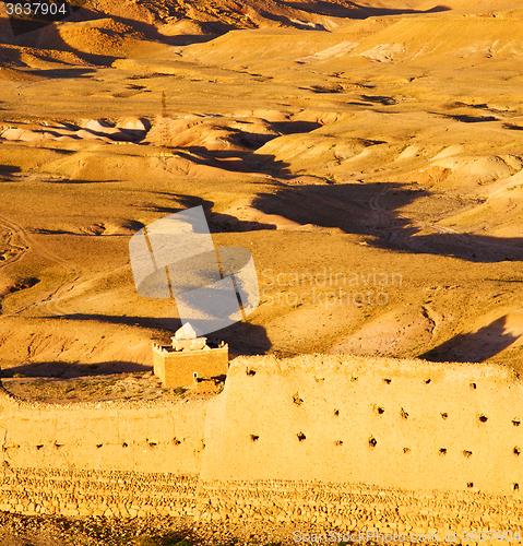 Image of hill africa in morocco the old contruction         and   histori