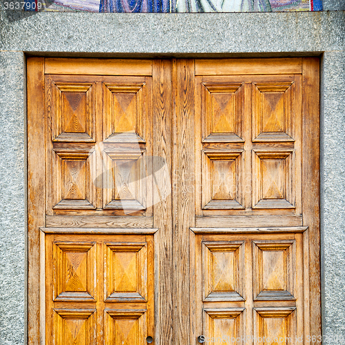 Image of old door in italy land europe architecture and wood the historic