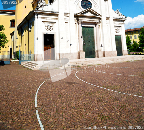 Image of  exterior old architecture in italy europe milan religion       