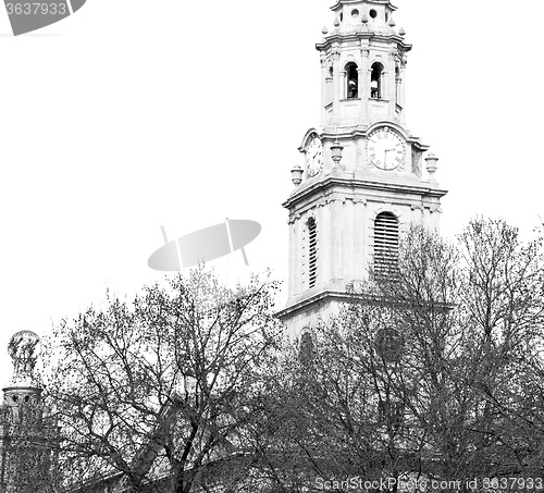 Image of old architecture in england london europe wall and history