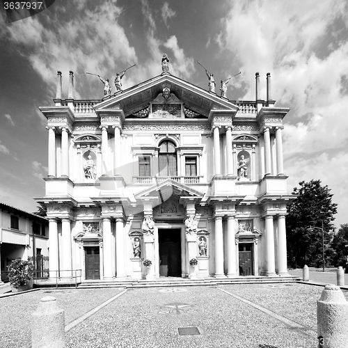 Image of column old architecture in italy europe milan religion       and