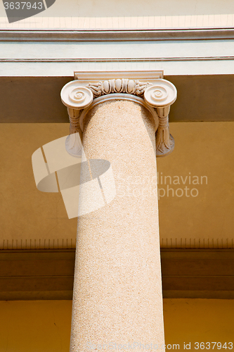 Image of abstract old column in the  country  