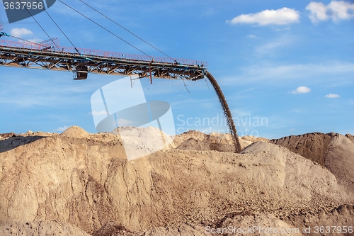 Image of Large excavator machine in the mine