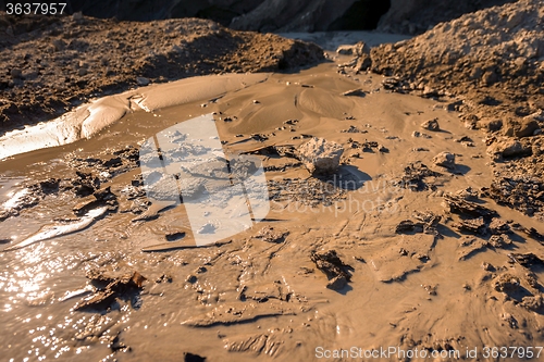 Image of Dry soil closeup before rain